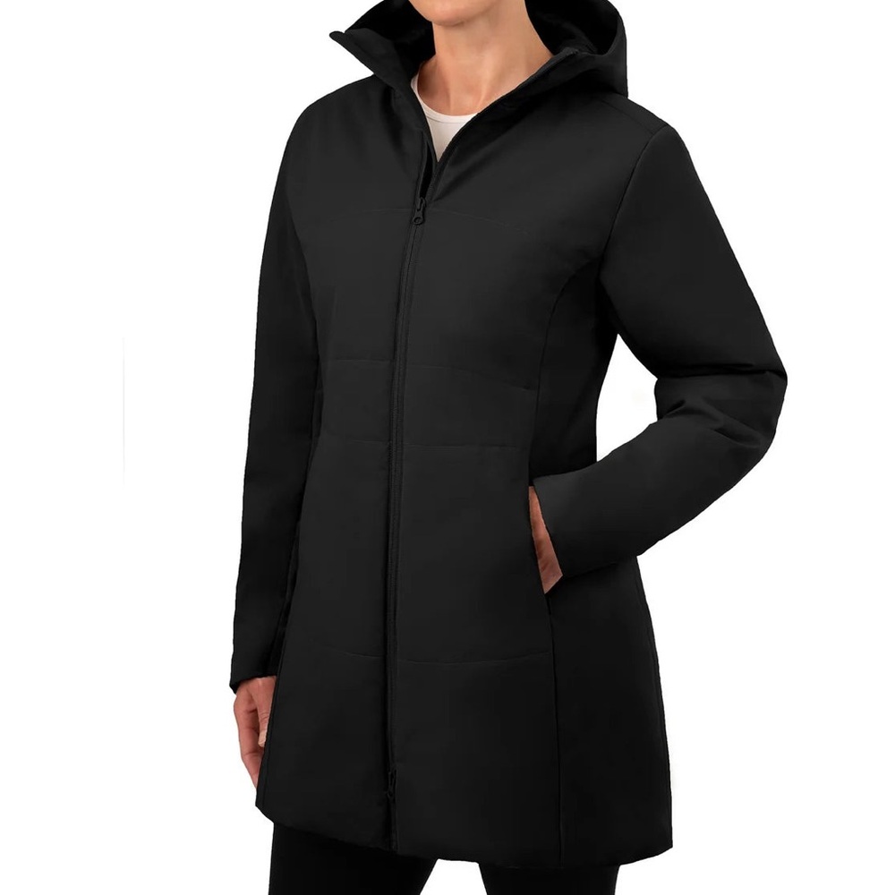 Karbon Women's Black Hooded Jacket